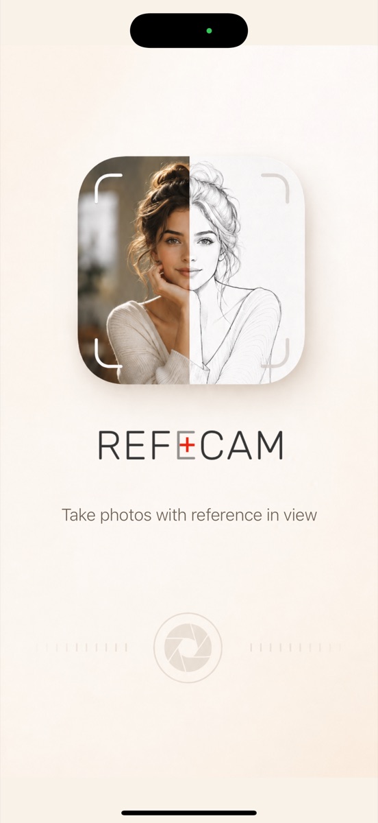RefeCam launch screen.